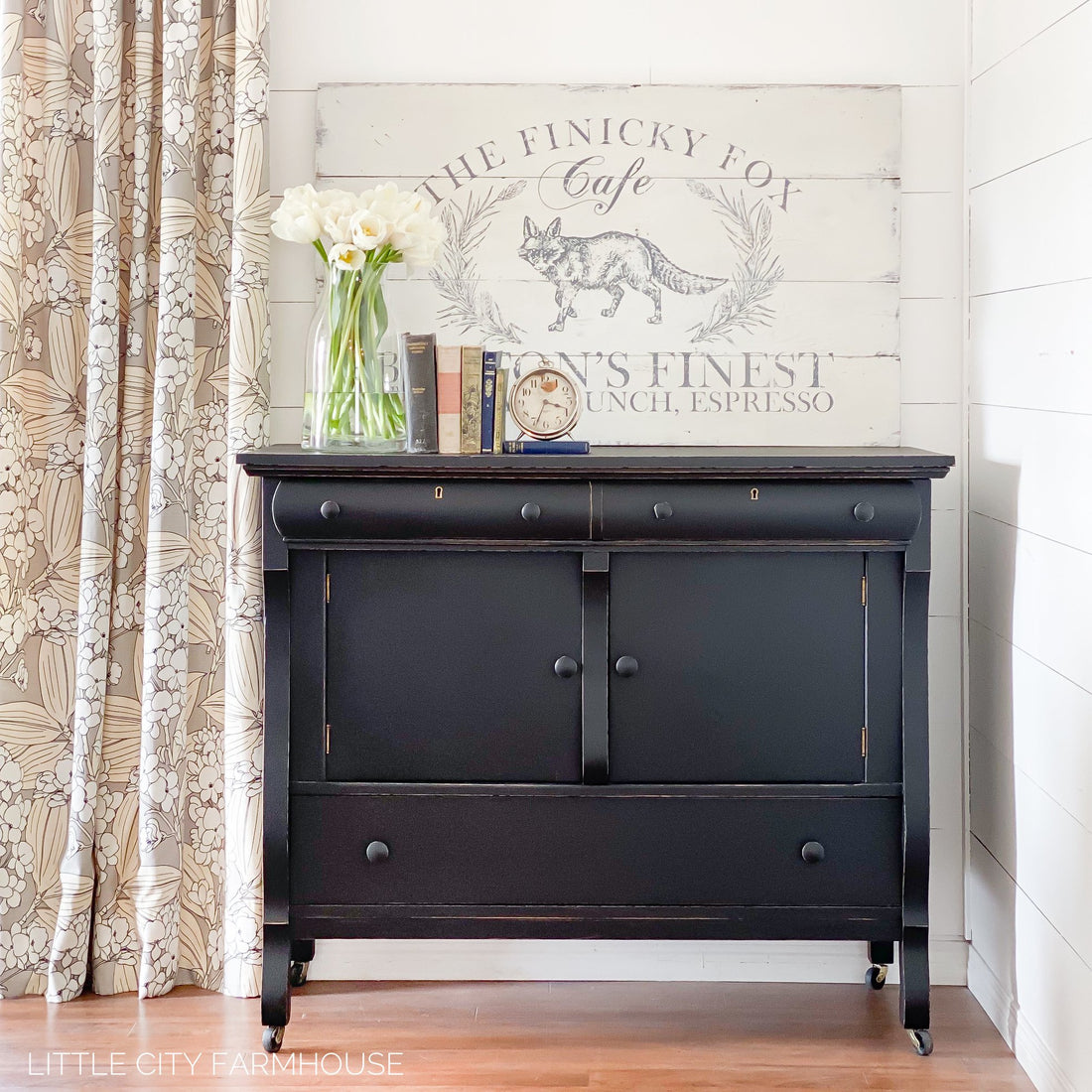 Empire Storage Cabinet with Casters in "Liquorice"