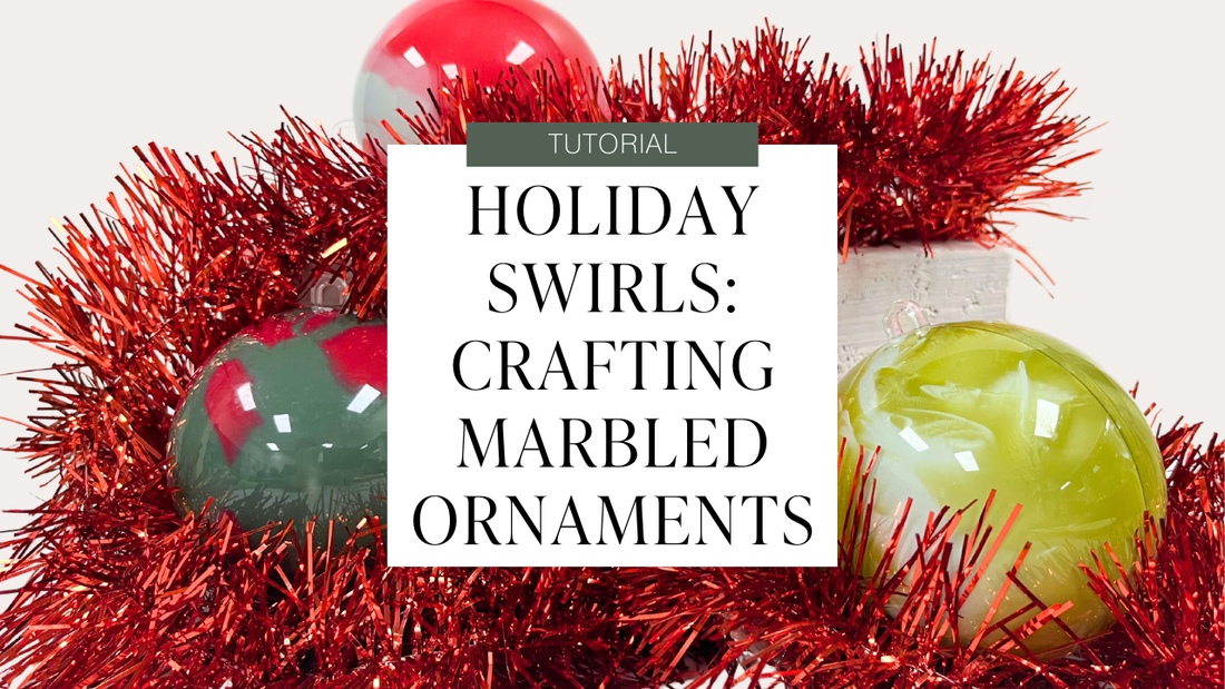 Holiday Swirls: Crafting Marbled Ornaments