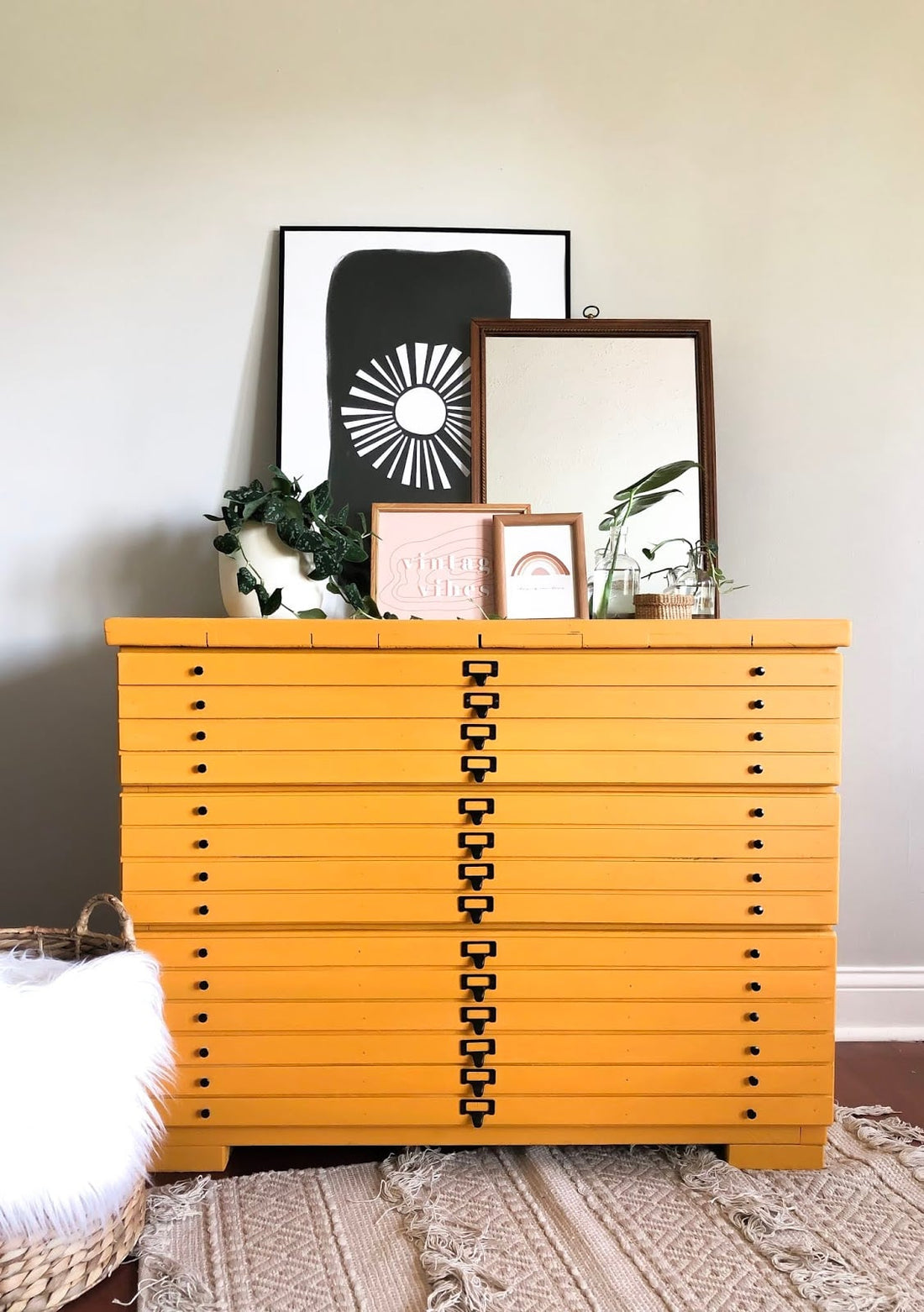 Architects Cabinet in "Fresh Mustard"