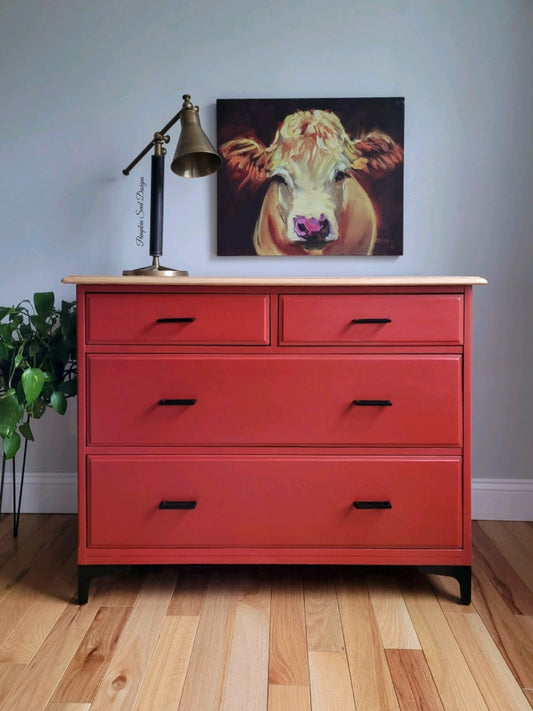 Bold, modern dresser in "Paint the Town"