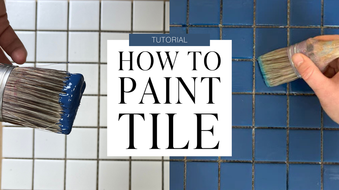 How to Paint Tile with Chalk-Style Furniture Paint