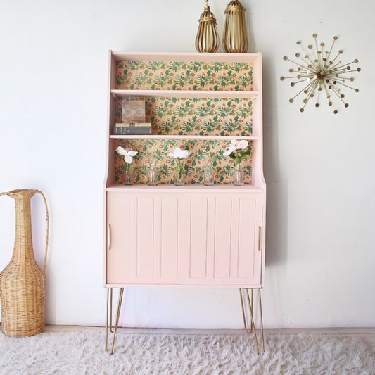 Mid-Century Modern Storage Cabinet in "Ooh La La"