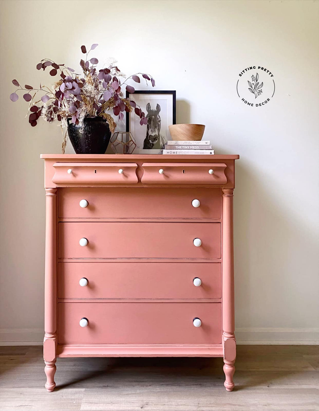 Six Drawer Dresser in "Peachy Keen"