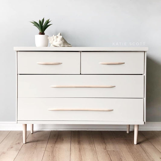 Mid-Century Modern Cabinet in "Lazy Linen"