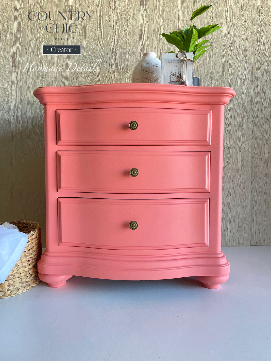 Bright and bold mini dresser in "Sunset Glow"