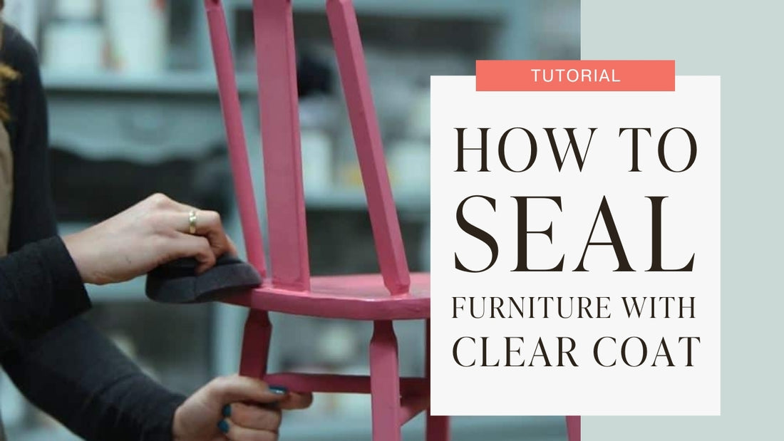 How To Seal Your Furniture with Clear Coat #DIY #furniturepaint #paintedfurniture #clearcoat #topcoat #sealant #chalkpaint #durable #homedecor #countrychicpaint #howto #tutorial #video #instructions - www.countrychicpaint.com/clear-coat