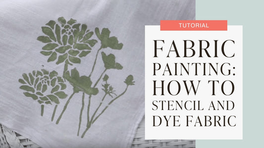 Fabric Painting Tutorial with Furniture Paint