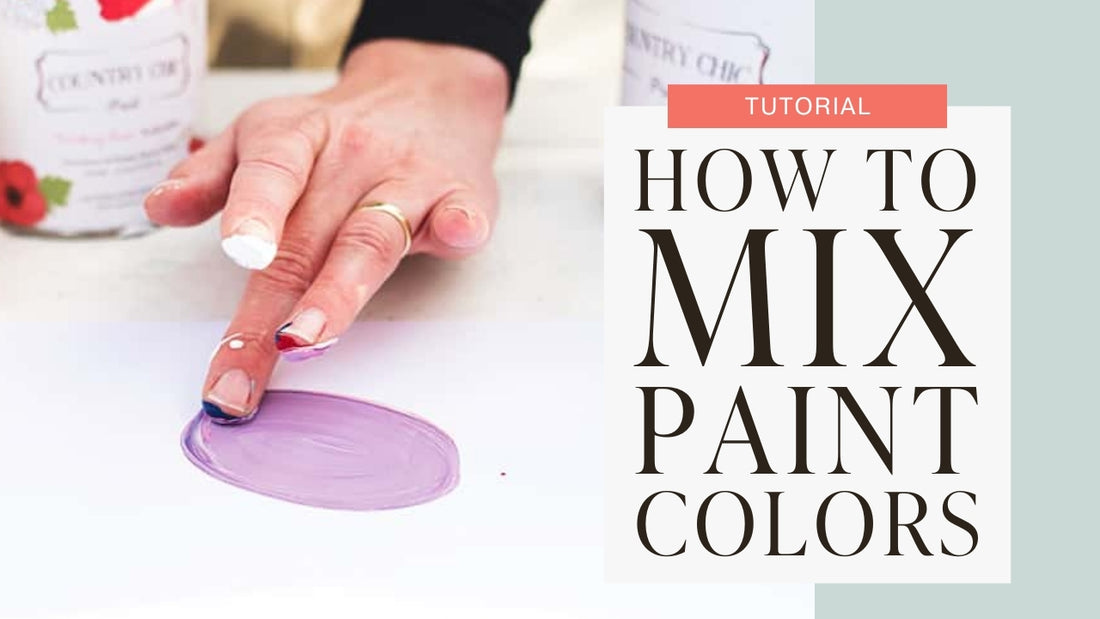 Color Mixing Tutorial #DIY #furniturepainting #colormixing #tutorial - www.countrychicpaint.com/tutorials