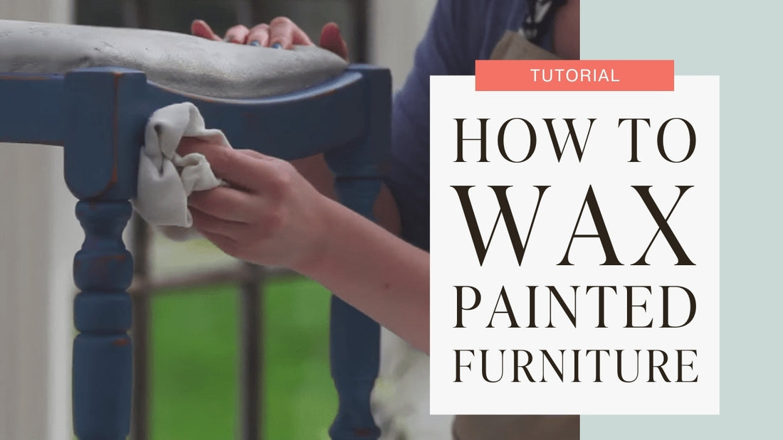 Hot to Apply Wax to Painted Furniture #howto #videotutorial #tutorial #furniturepainting #wax #upholstery - www.countrychicpaint.com/blog