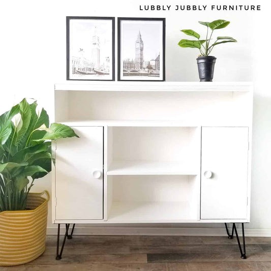 Modern Storage Cabinet with Hairpin Legs in "Simplicity"