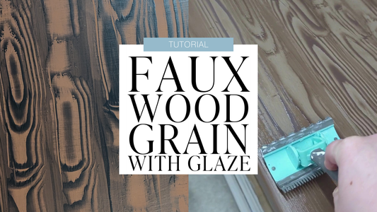 How To Create Faux Wood Grain with Furniture Glaze