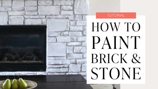 How To Paint Your Brick or Stone Fireplace