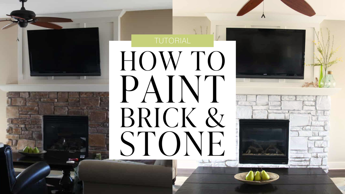 How To Paint Your Brick or Stone Fireplace