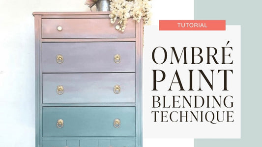 DIY tutorial - how to paint ombré furniture with eco-friendly furniture paint from Country Chic Paint