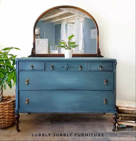 "Jitterbug" Blended Ombre Dresser with Mirror