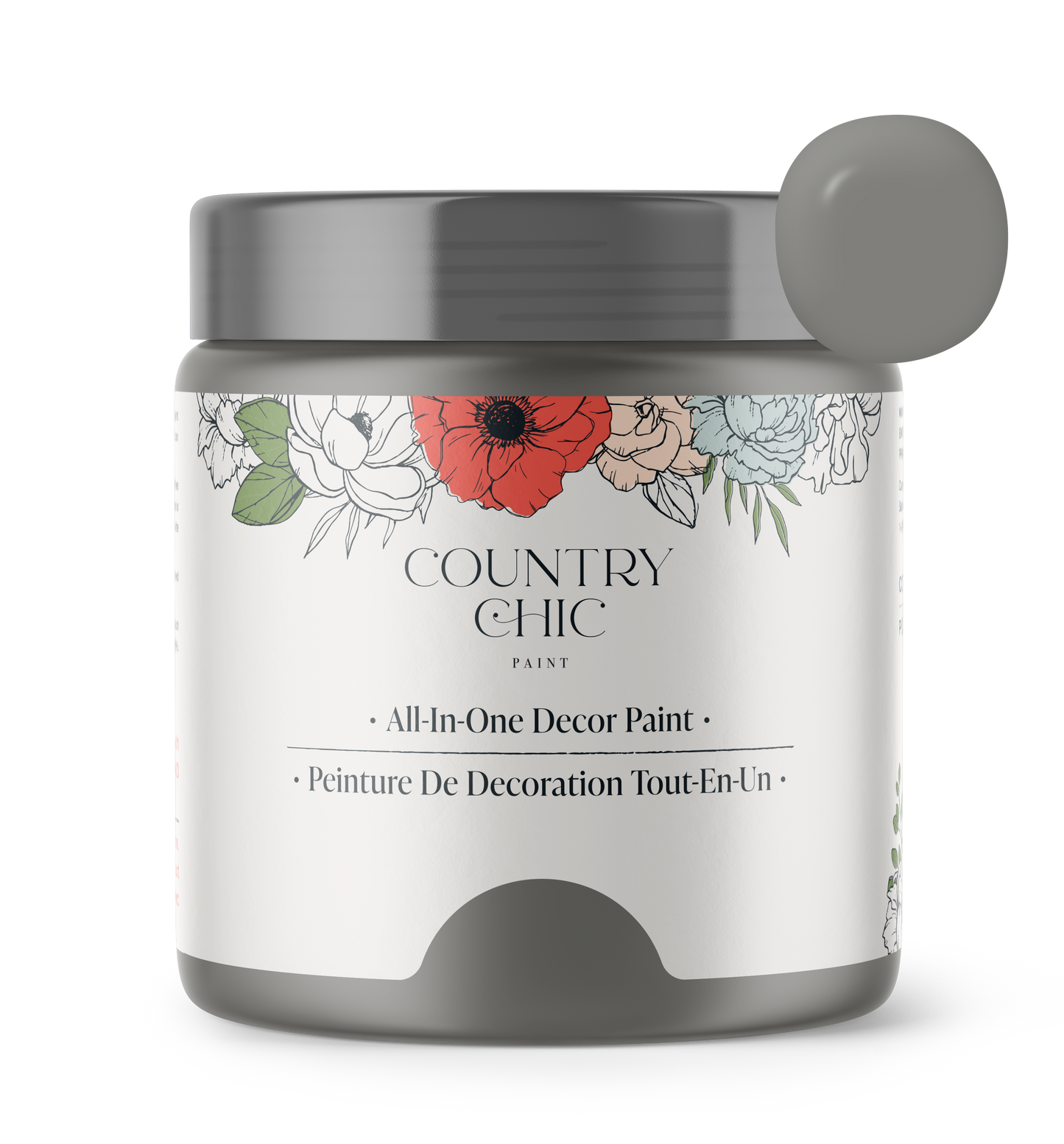 Cobblestone - Chalk Style Paint for Furniture, Home Decor, DIY, Cabinets, Crafts - Eco-Friendly All-In-One Paint