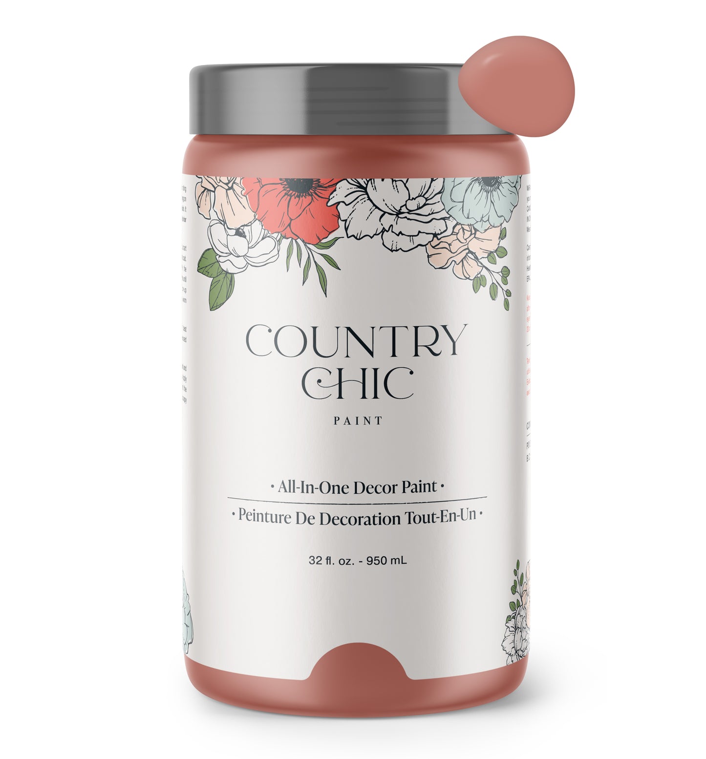 Peachy Keen - Chalk Style Paint for Furniture, Home Decor, DIY, Cabinets, Crafts - Eco-Friendly All-In-One Paint