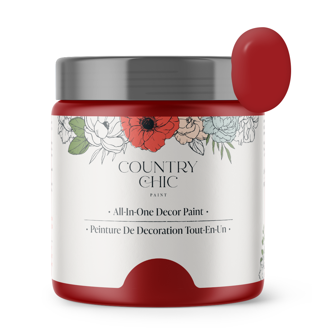 Poppy - Chalk Style Paint for Furniture, Home Decor, DIY, Cabinets, Crafts - Eco-Friendly All-In-One Paint