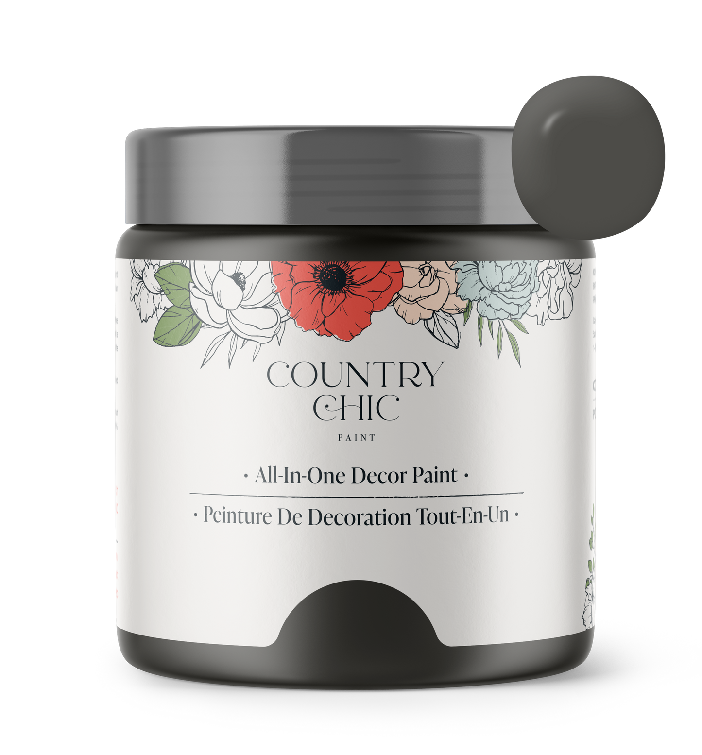 Dark Roast - Chalk Style Paint for Furniture, Home Decor, DIY, Cabinets, Crafts - Eco-Friendly All-In-One Paint