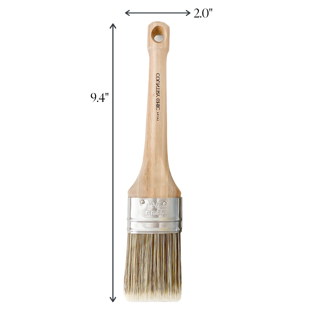 1.5" Country Chic Paint Oval Paint Brush Scale