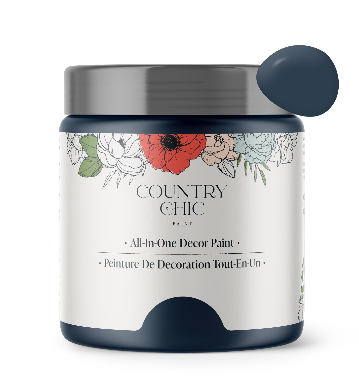 Peacoat - Chalk Style Paint for Furniture, Home Decor, DIY, Cabinets, Crafts - Eco-Friendly All-In-One Paint