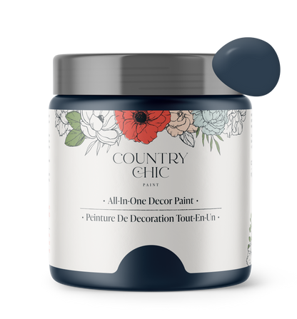 Peacoat - Chalk Style Paint for Furniture, Home Decor, DIY, Cabinets, Crafts - Eco-Friendly All-In-One Paint