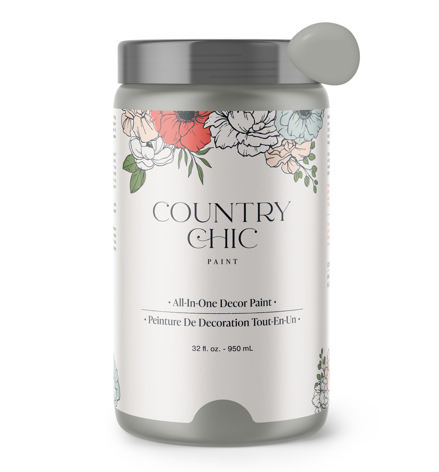 Pebble Beach - Chalk Style Paint for Furniture, Home Decor, DIY, Cabinets, Crafts - Eco-Friendly All-In-One Paint