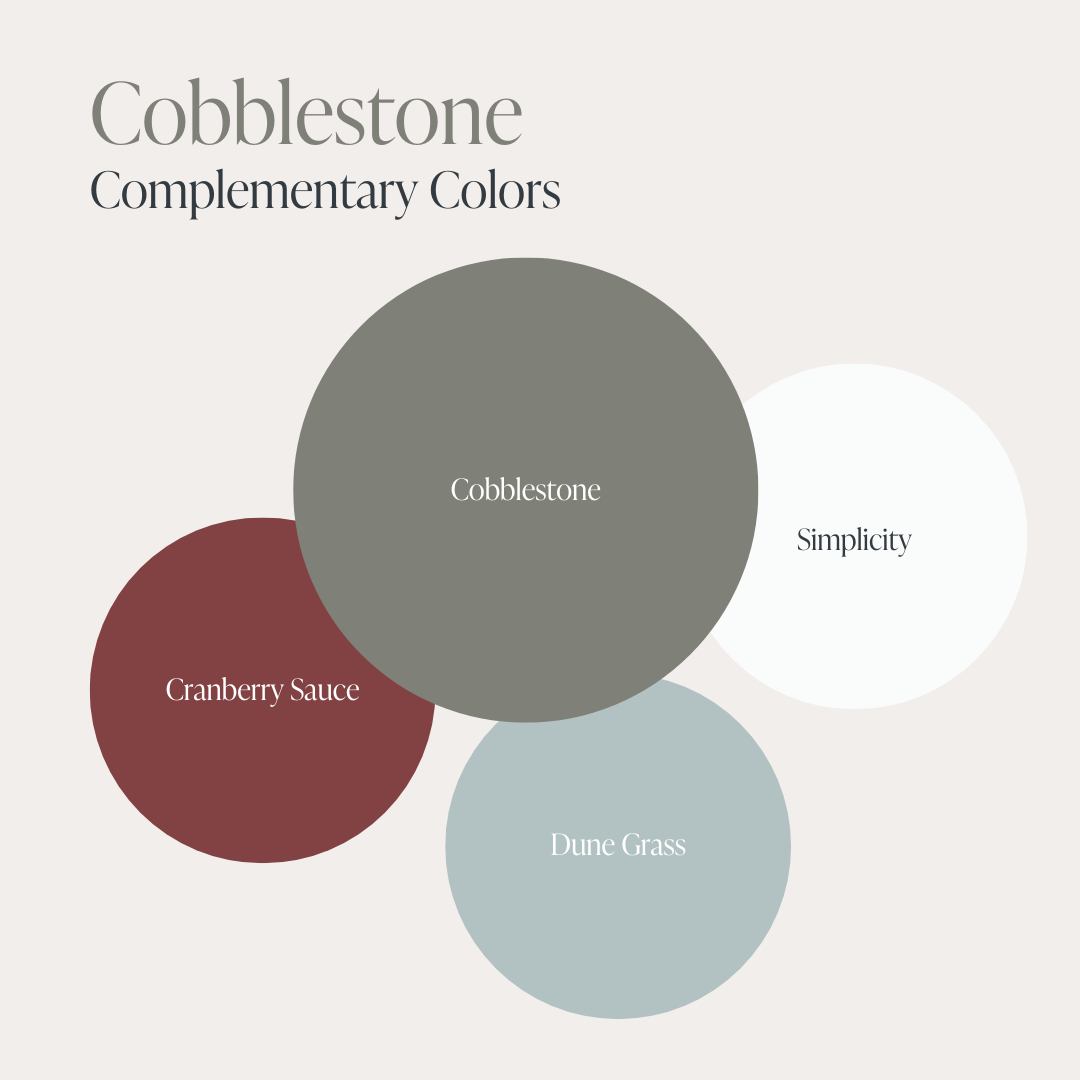 Showcasing Cobblestone and complementary colors