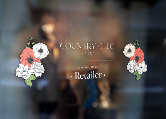 Country Chic Paint window cling