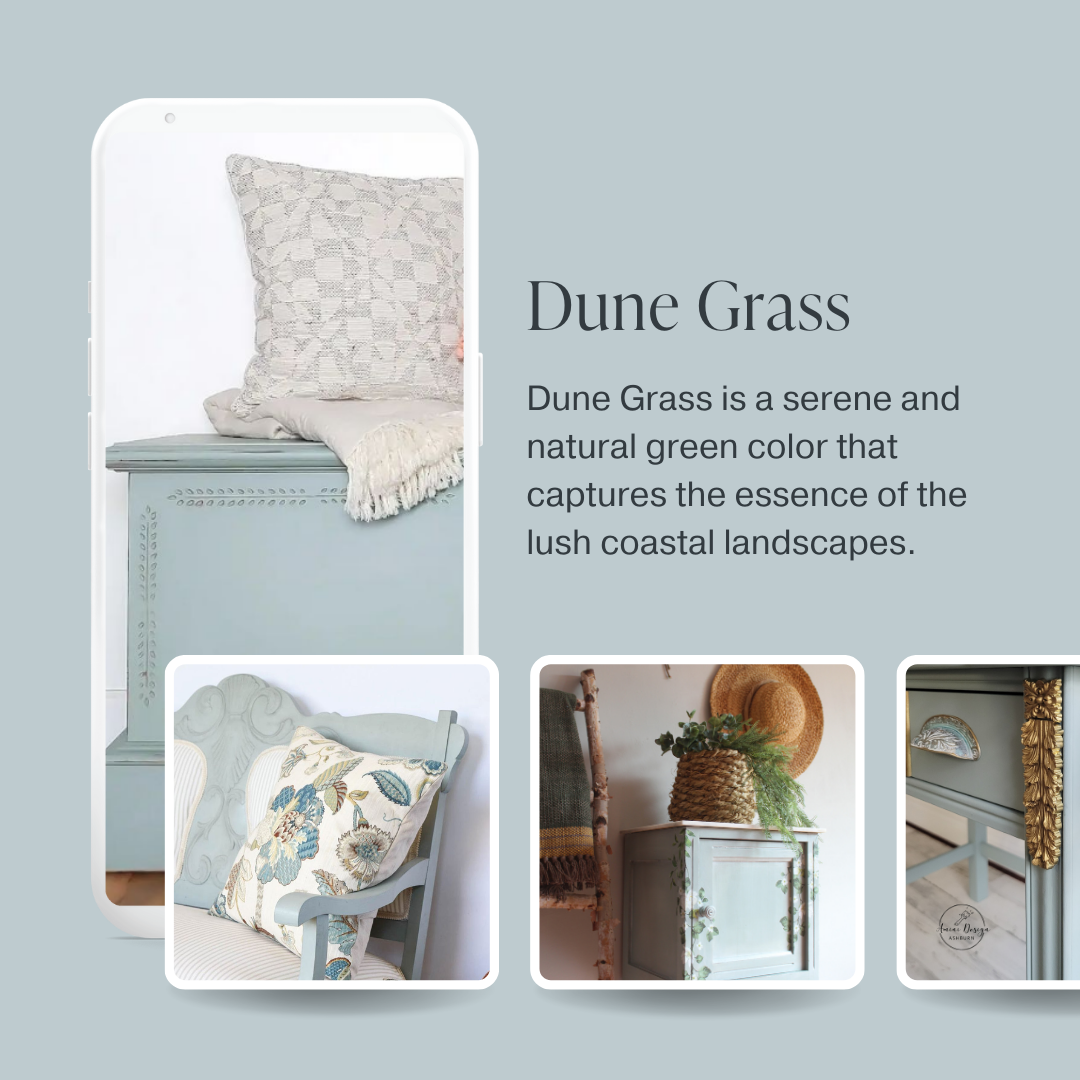 Muted light green chalk furniture paint Dune Grass by Country Chic Paint furniture examples