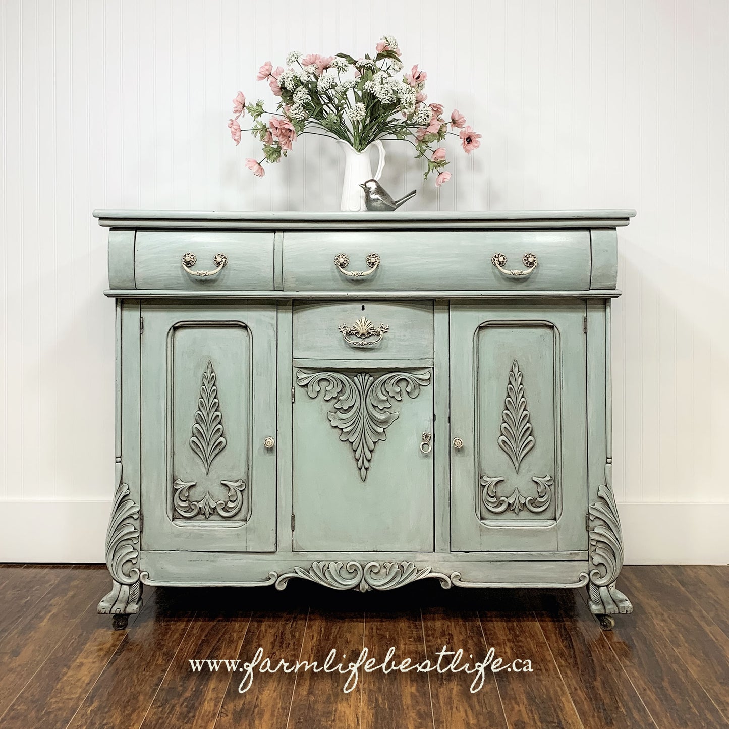 Dusty blue chalk furniture paint Elegance by Country Chic Paint furniture example