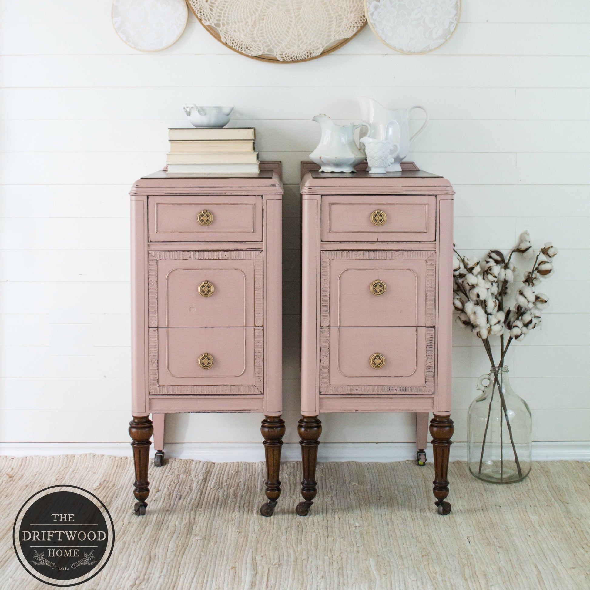 Blush pink chalk furniture paint Enchanted by Country Chic Paint furniture example