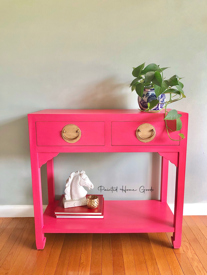 Bright pink chalk furniture paint Raspberry Sorbet by Country Chic Paint furniture example