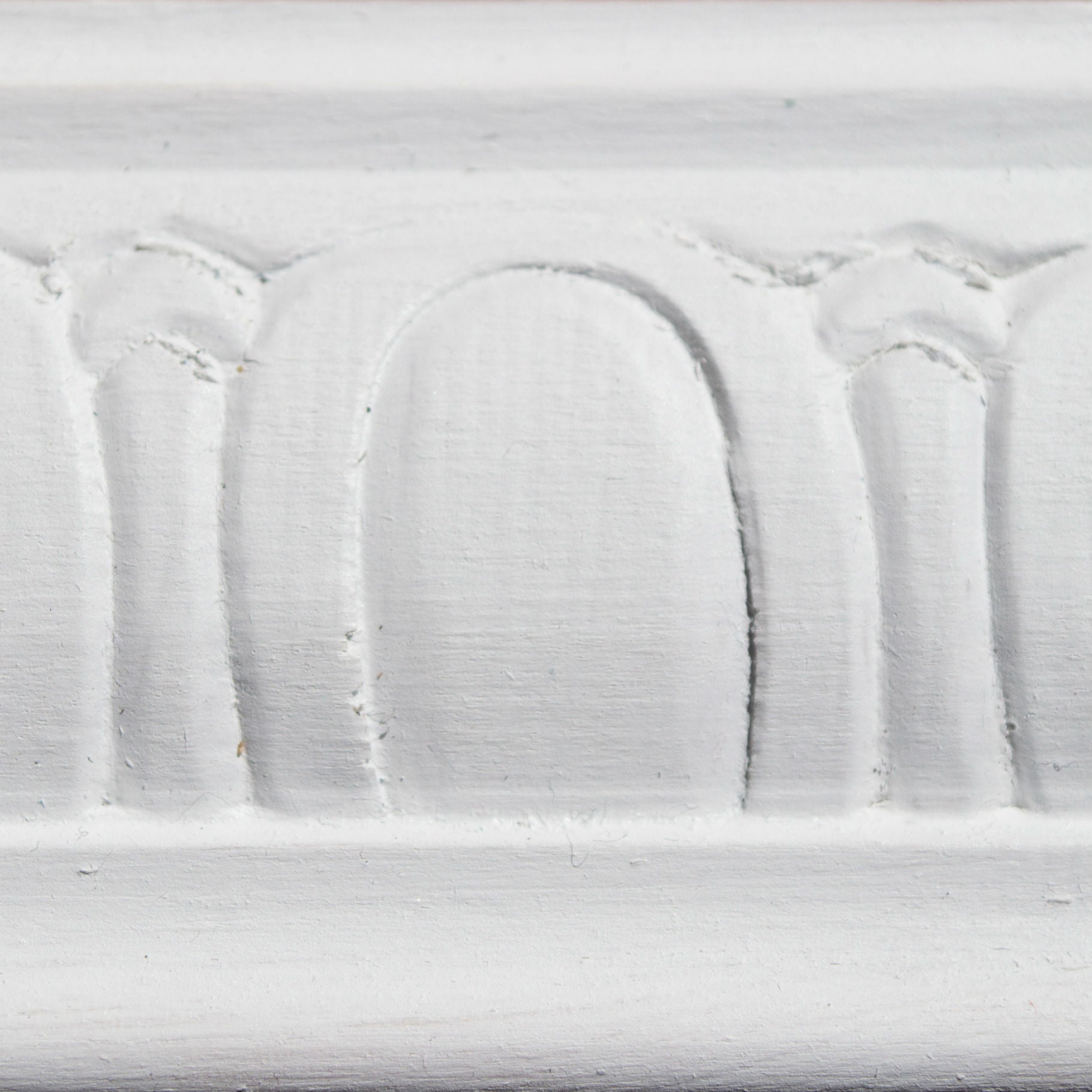 Close up of White wax on furniture