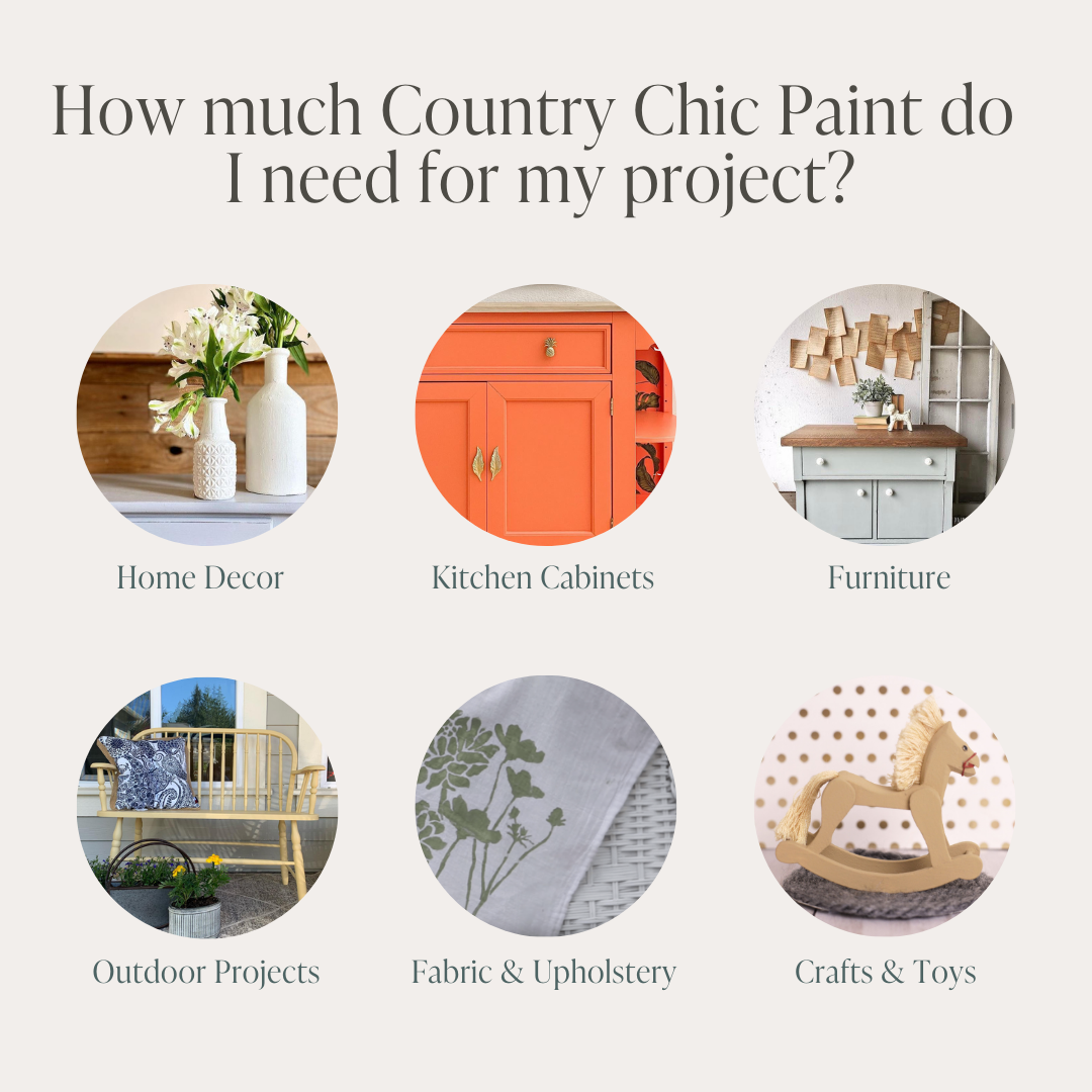 Showcasing the various ways you can use Country Chic Paint