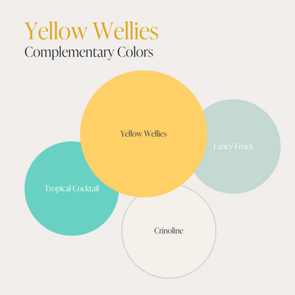 Showcasing Yellow Wellies and complementary colors