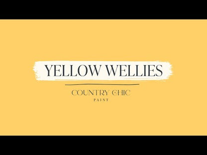 Yellow Wellies - Chalk Style Paint for Furniture, Home Decor, DIY, Cabinets, Crafts - Eco-Friendly All-In-One Paint